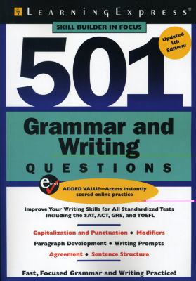 501 Grammar and Writing Questions: Fast, Focuse... 1576857484 Book Cover