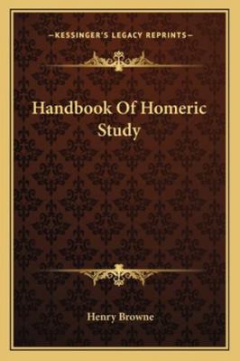 Handbook Of Homeric Study 1162982462 Book Cover