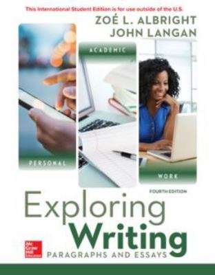 Exploring Writing: Paragraphs and Essays 1260547744 Book Cover