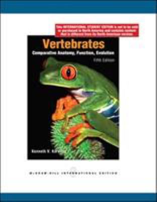 Vertebrates: Comparative Anatomy, Function, Evo... 0071284591 Book Cover