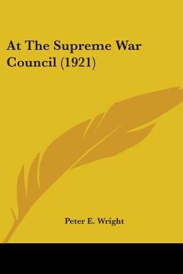 At The Supreme War Council (1921) 1104019981 Book Cover