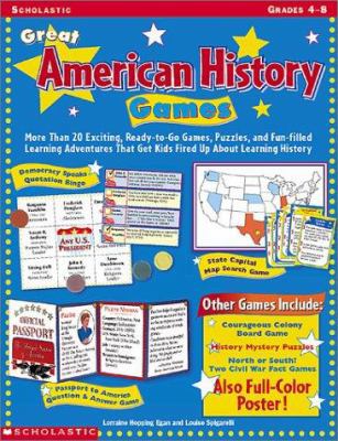 Great American History Games: More Than 20 Exci... 0439111048 Book Cover