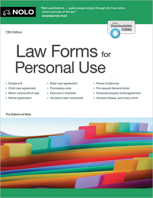 Law Forms for Personal Use 1413333346 Book Cover