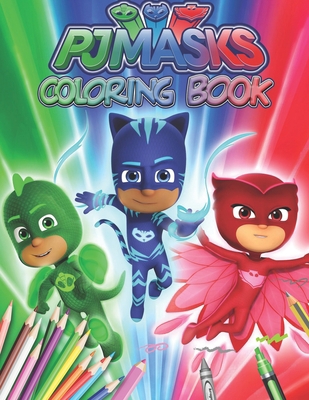 PJ Masks Coloring Book: PJ Masks Coloring Book : A Super Cool Coloring Book for kids and adults - 50 High-Quality Pages B08JBCXJST Book Cover