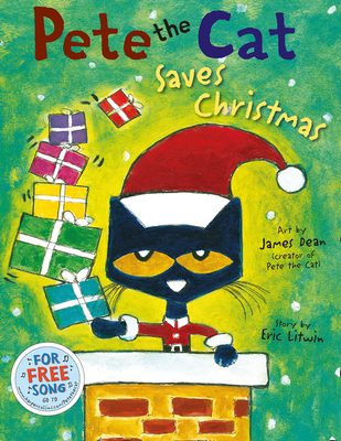 Pete the Cat Saves Christmas 0007553692 Book Cover