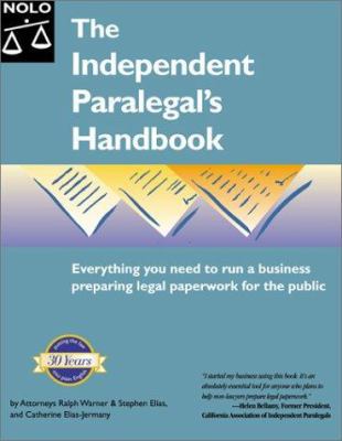 The Independent Paralegal's Handbook B00989R5PC Book Cover