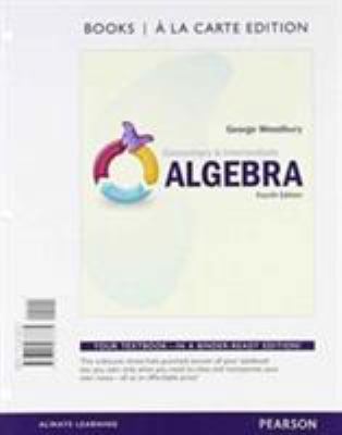 Elementary & Intermediate Algebra, Books a la C... 0321987780 Book Cover