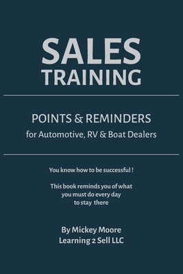 Sales Training: Points & Reminders for Automoti... 1734096608 Book Cover
