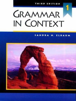 Grammar in Context 1, Third Edition (Student Book) 0838412688 Book Cover