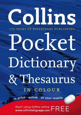 Collins Pocket Dictionary and Thesaurus B006U1N5DW Book Cover