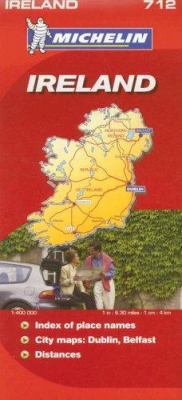 Michelin Ireland Map 2067122967 Book Cover