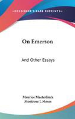 On Emerson: And Other Essays 0548170541 Book Cover