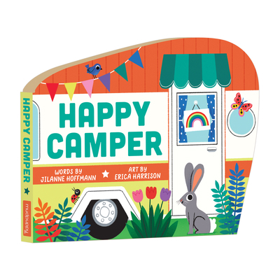 Happy Camper Shaped Board Book: Bk Board Happy ... 0735377502 Book Cover