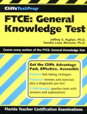 Cliffstestprep FTCE: General Knowledge Test (Cl... 0764589482 Book Cover