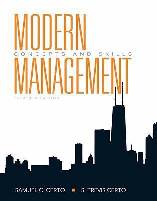 Modern Management: Concepts and Skills 0136010164 Book Cover