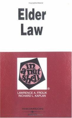 Elder Law in a Nutshell 0314143025 Book Cover