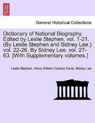 Dictionary of National Biography. Edited by Les... 124147687X Book Cover