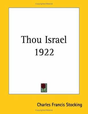 Thou Israel 1922 1417982160 Book Cover