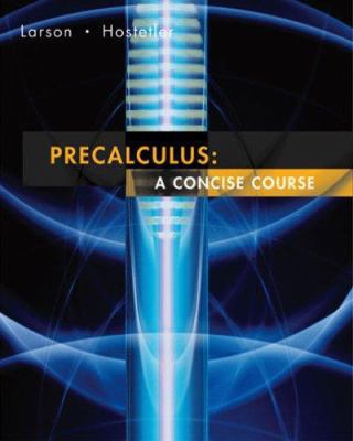 Precalculus: A Concise Course: Text 0618627197 Book Cover