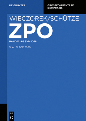 §§ 916-1066 [German] 3110443082 Book Cover