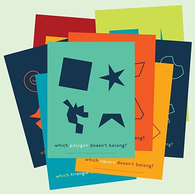 Which One Doesn't Belong? Shapes Poster Set B0CY9JM8CQ Book Cover
