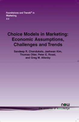 Choice Models in Marketing: Economic Assumption... 1601981643 Book Cover