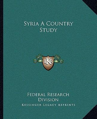 Syria A Country Study 1162686391 Book Cover