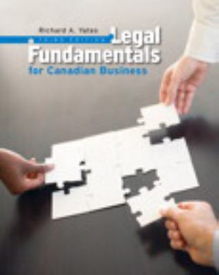 Legal Fundamentals for Canadian Business (3rd E... 0132164396 Book Cover