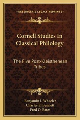Cornell Studies In Classical Philology: The Fiv... 1163255254 Book Cover