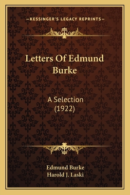 Letters Of Edmund Burke: A Selection (1922) 1164045075 Book Cover