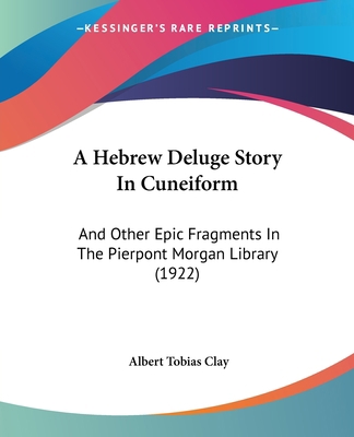 A Hebrew Deluge Story In Cuneiform: And Other E... 143673228X Book Cover