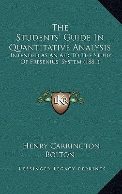 The Students' Guide In Quantitative Analysis: I... 1168177669 Book Cover