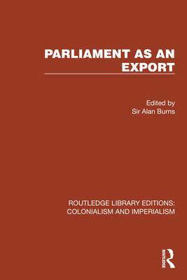 Parliament as an Export 1032436867 Book Cover