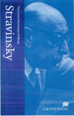 The New Grove Stravinsky 0333804090 Book Cover