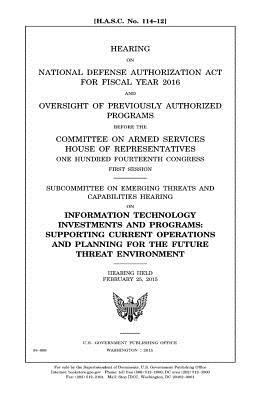 Hearing on National Defense Authorization Act f... 198137261X Book Cover