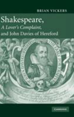 Shakespeare, 'A Lover's Complaint', and John Da... 0521859123 Book Cover