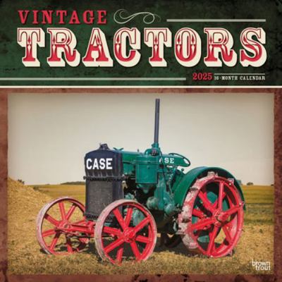 Vintage Tractors 2025 12 X 24 Inch Monthly Squa... 1975477871 Book Cover