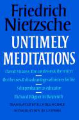 Untimely Meditations 0521247403 Book Cover