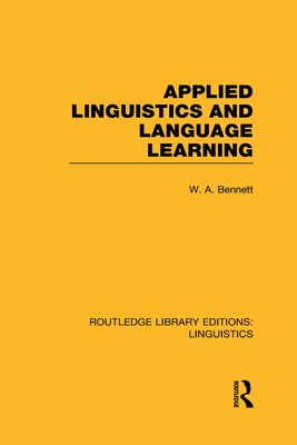 Applied Linguistics and Language Learning (RLE ... 0415723906 Book Cover