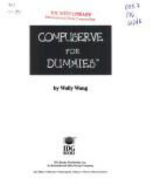 Compuserve for Dummies 1568841817 Book Cover
