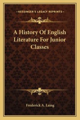 A History Of English Literature For Junior Classes 1163270334 Book Cover