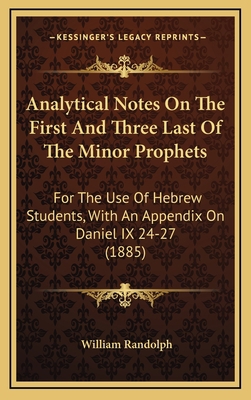 Analytical Notes on the First and Three Last of... 1164764381 Book Cover