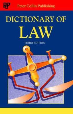 Dictionary of Law 1901659437 Book Cover