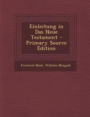 Einleitung in Das Neue Testament [German] 1289614229 Book Cover