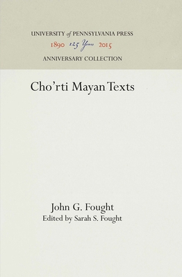 Cho'rti Mayan Texts 0812276671 Book Cover