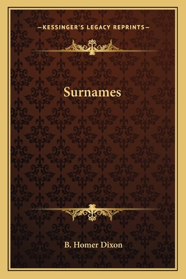 Surnames 1163588857 Book Cover
