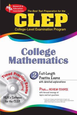CLEP College Mathematics w/CD-ROM (CLEP Test Pr... 0738603694 Book Cover
