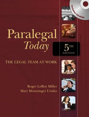 Paralegal Today: The Legal Team at Work [With C... 143905701X Book Cover