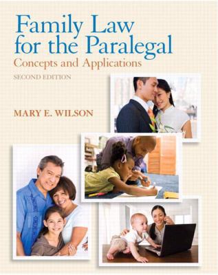 Family Law for the Paralegal: Concepts and Appl... 0135109485 Book Cover