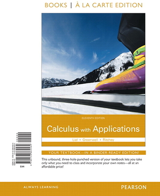 Calculus with Applications 0133864561 Book Cover